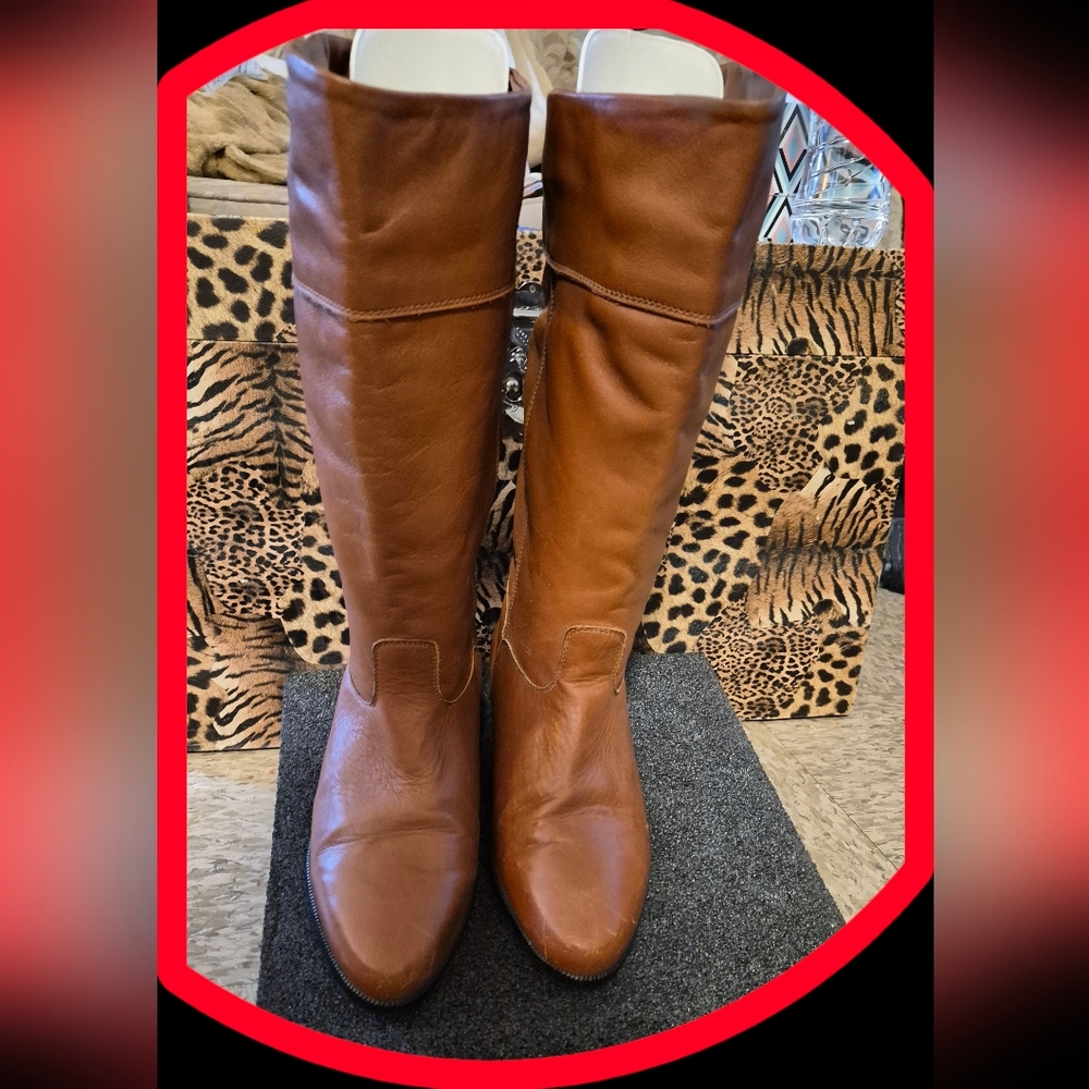 L.L. Bean Tan Leather Heeled Boots
